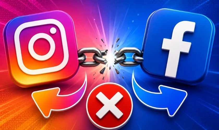 Khi nào cần gỡ liên kết tài khoản Instagram với Facebook?