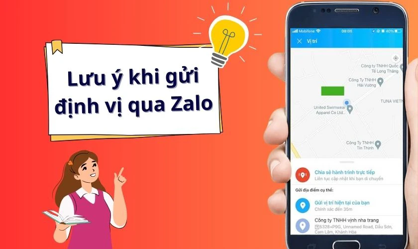 Lưu ý khi gửi định vị qua Zalo