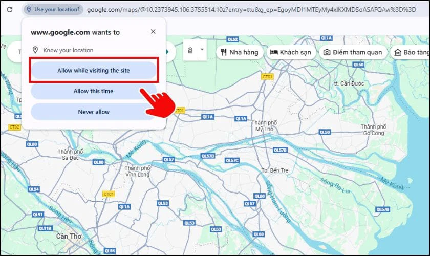 Cách gửi định vị qua Zalo bằng máy tính nhanh