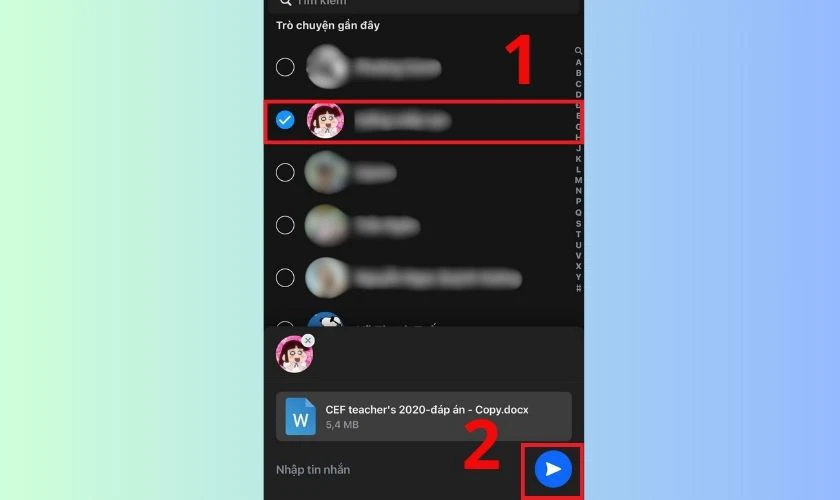 Cách gửi file trên 1GB qua zalo trên điện thoại