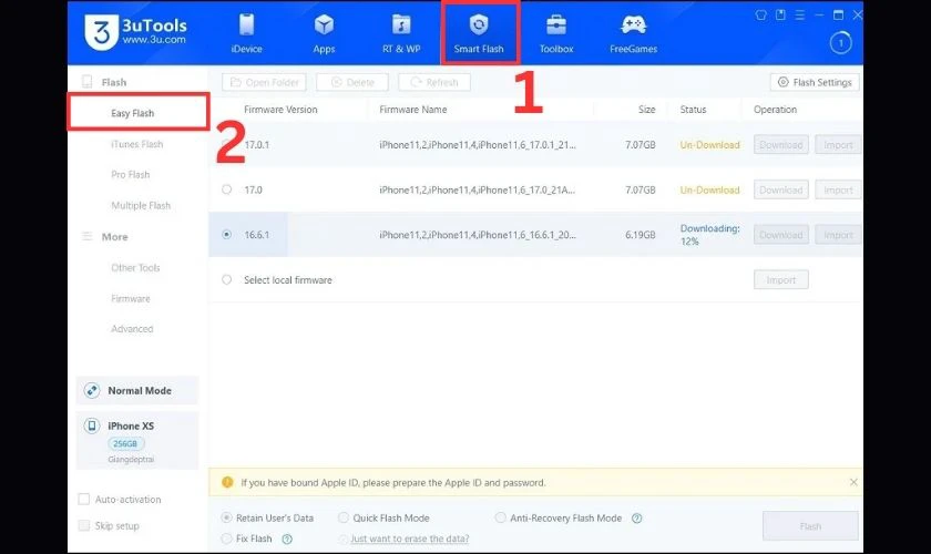 Hướng dẫn cách hạ iOS 15 xuống 14 bằng máy tính