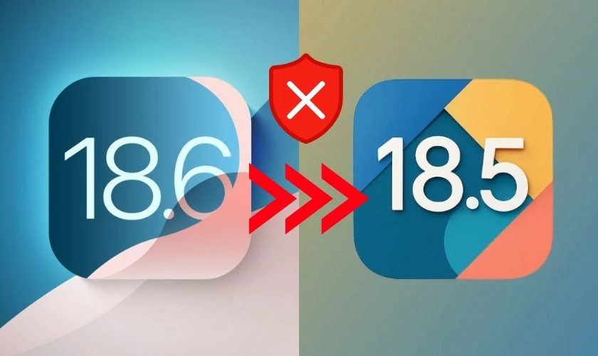 Cách hạ iOS 18.6 xuống iOS 18.5 có được không?