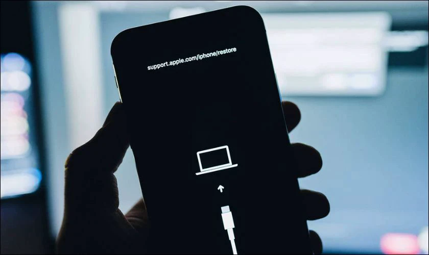 Kết nối iPhone với máy tính và vào Recovery Mode