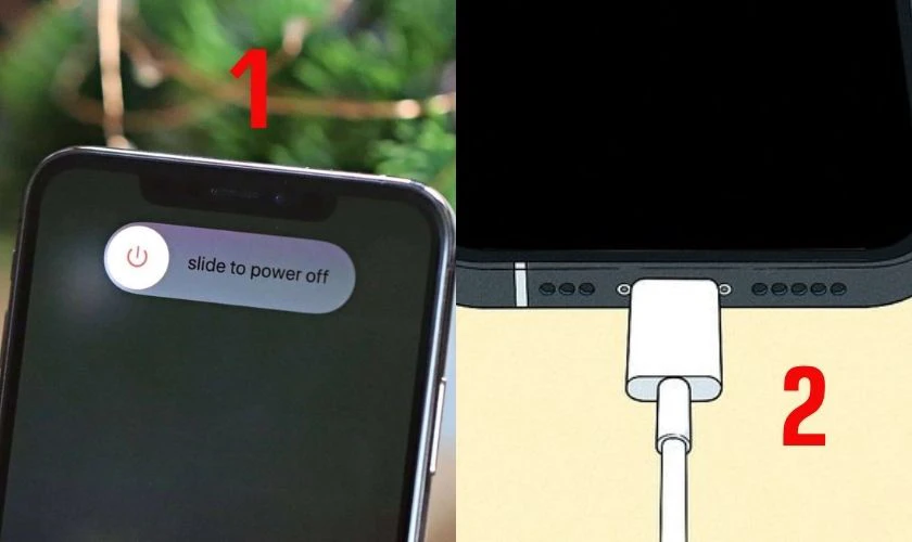 Tắt nguồn iPhone và vào Recovery Mode