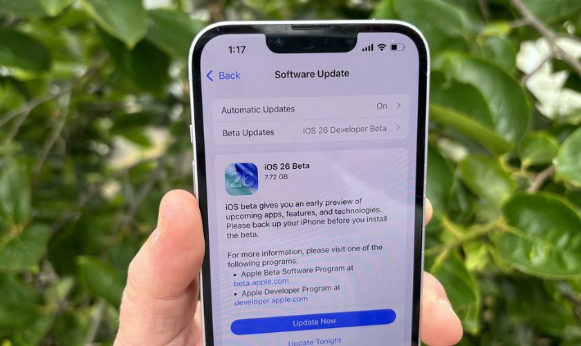 Không hạ được iOS 26 xuống 18 phải làm sao?