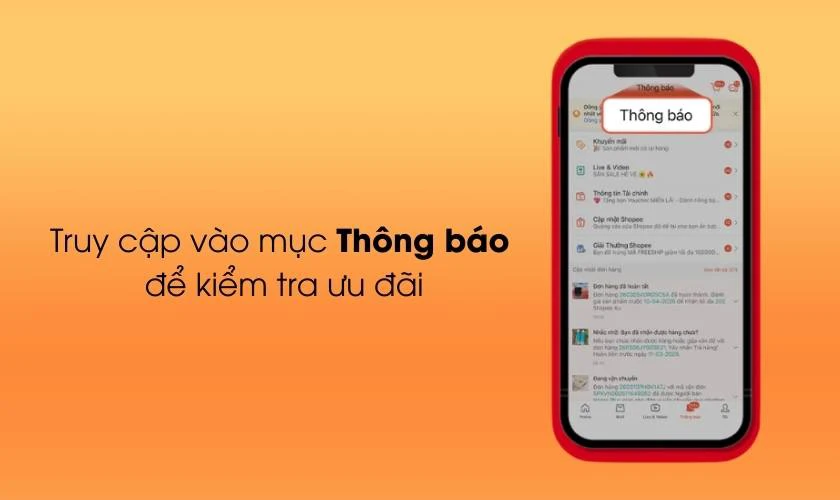 Truy cập vào ứng dụng Shopee