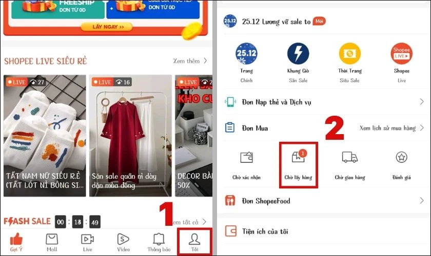 Cách hủy đơn hàng trên shopee khi đang chờ xác nhận