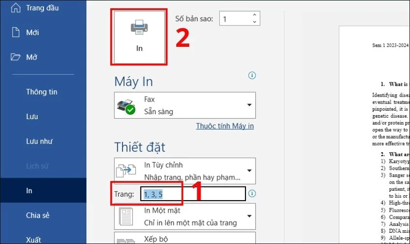 Cách in 2 mặt trong Word