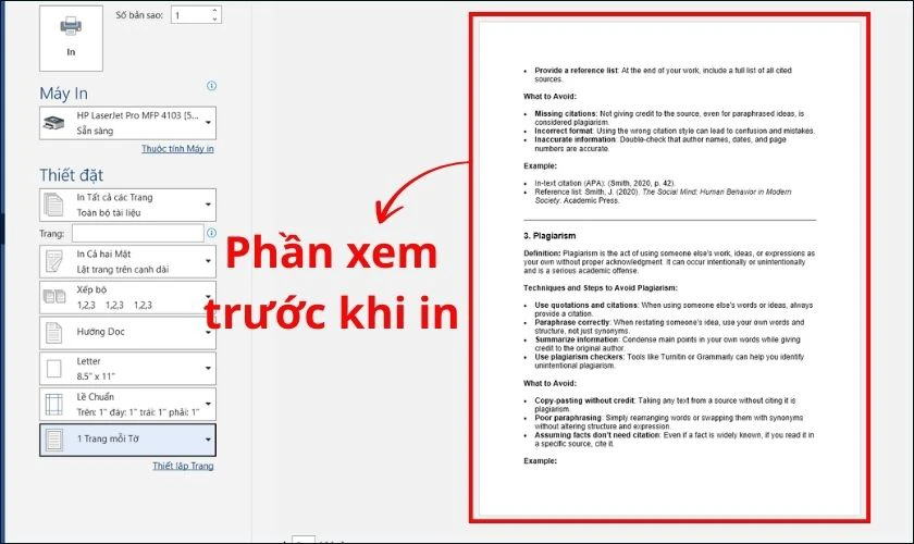 Lưu ý khi in 2 mặt trong Word, PDF, Excel