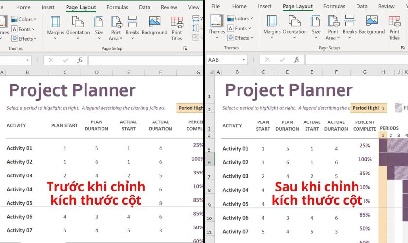 Thiết lập lại kích thước bảng của Excel trước khi in để vừa trang A4