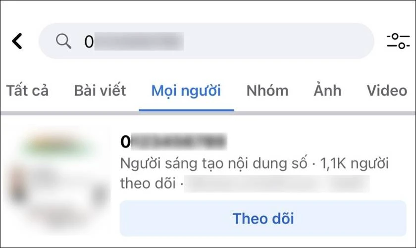 Tìm thấy tài khoản trùng khớp với số điện thoạ