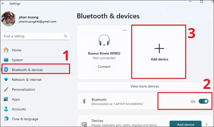 Cách kết nối chuột Bluetooth Logitech M557 trên Windows