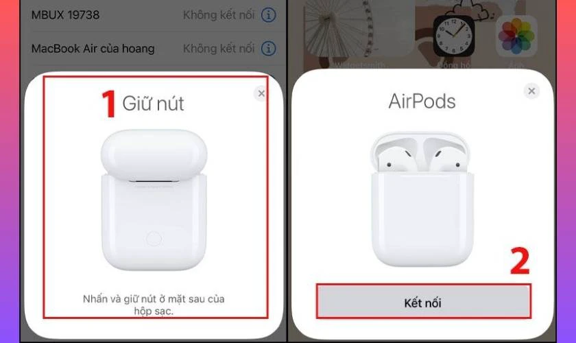 Cách kết nối tai nghe Bluetooth Apple AirPods 2 đơn giản