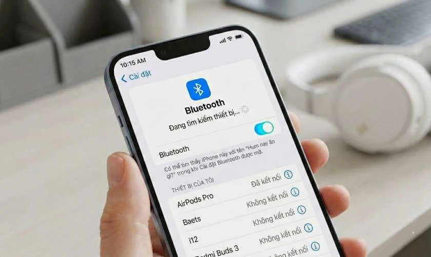 Bật Bluetooth trên thiết bị phát