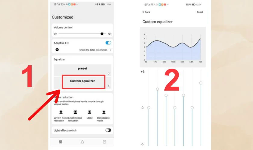 Điều chỉnh EQ cho SoundPeats Air3 thông qua App