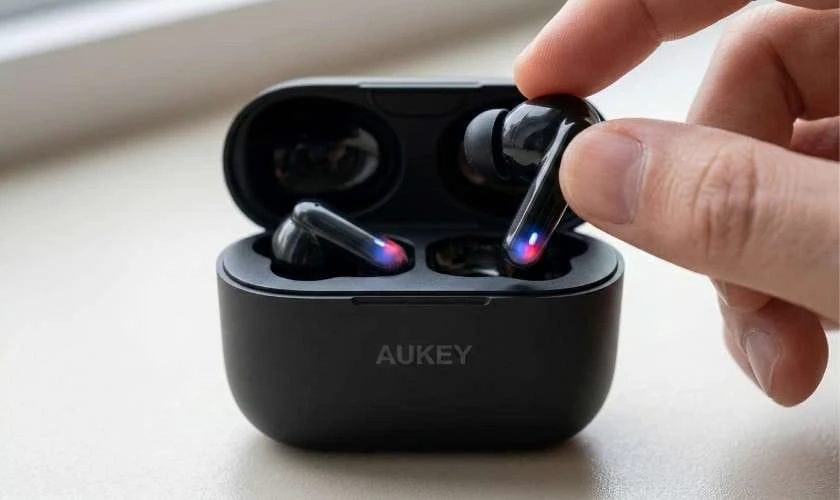 Cách kết nối tai nghe Bluetooth không dây Aukey EP - M1 đơn giản