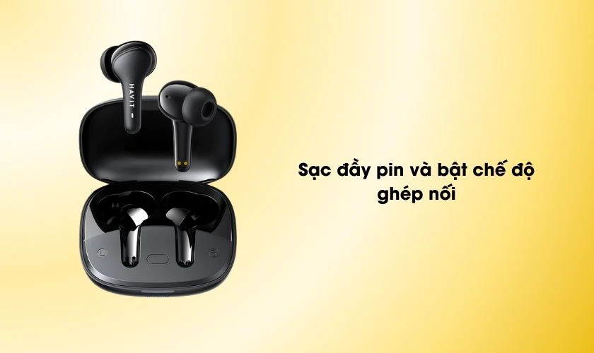 Cách kết nối tai nghe Bluetooth không dây Havit TW 959