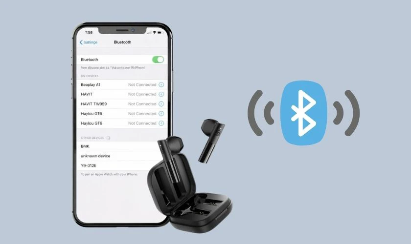 Cách kết nối tai nghe Bluetooth không dây Haylou GT6 đơn giản