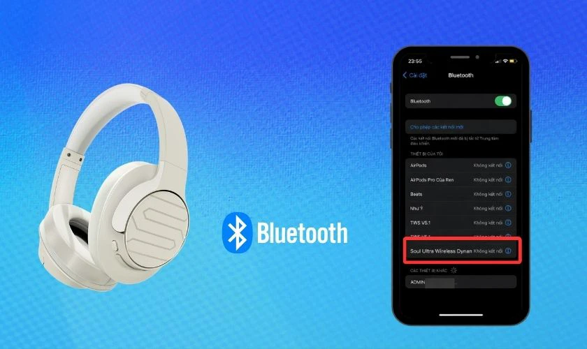Cách kết nối tai nghe chụp tai Soul Ultra Wireless Dynamic nhanh chóng