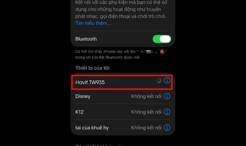 Tiến hành ghép nối