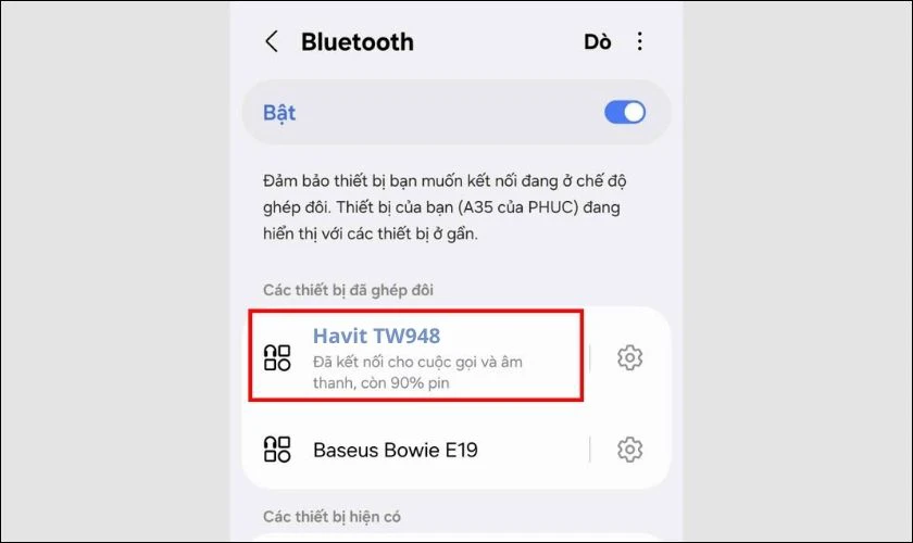 Chọn đúng tên hiển thị và hoàn tất