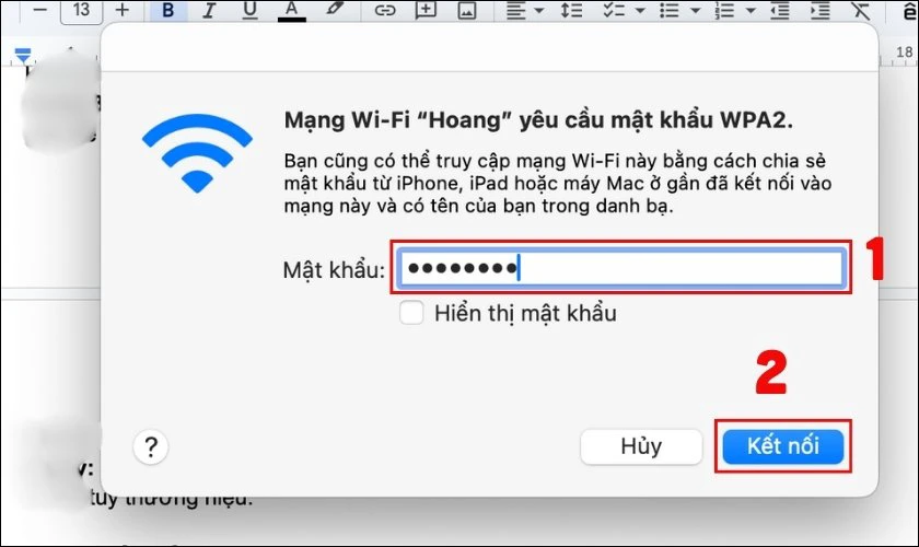 Cách kết nối WiFi cho MacBook nhanh chóng