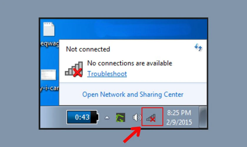 Cách kết nối Wifi cho laptop Win 7