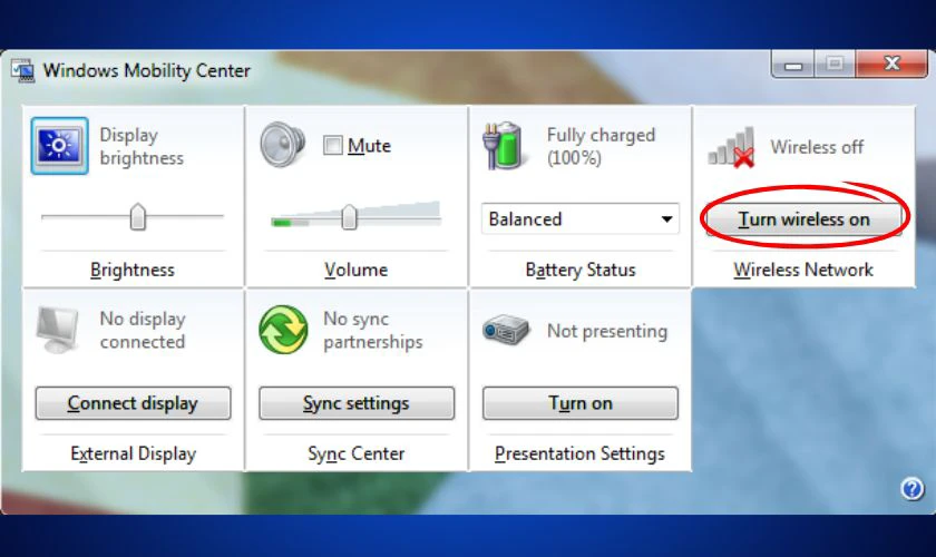 Cách kết nối Wifi cho laptop Asus Win 7 qua Settings