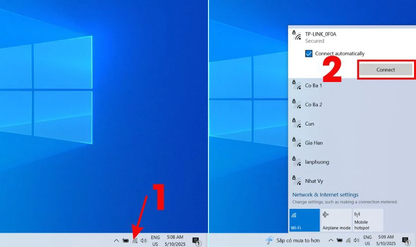 Cách kết nối wifi cho laptop Dell Vostro