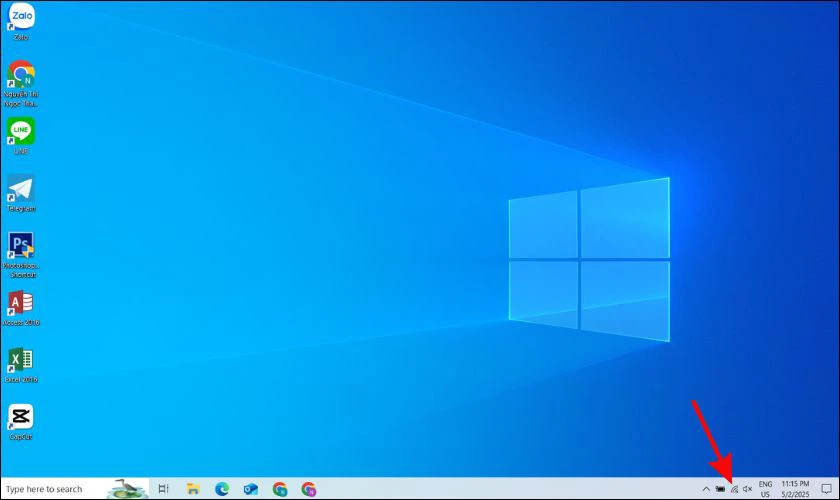 Cách kết nối Wifi cho laptop Dell bằng Taskbar