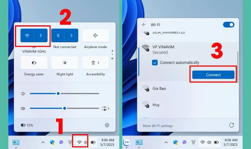 Cách cài đặt kết nối Wifi cho laptop HP 7612