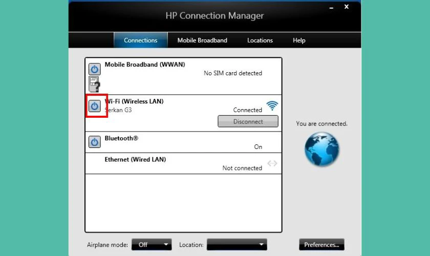 Cách kết nối wifi cho laptop HP Probook