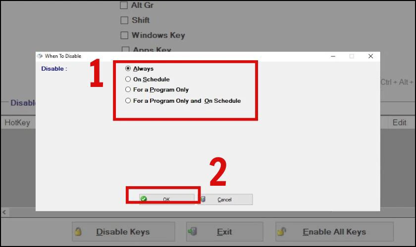 When To Disable
