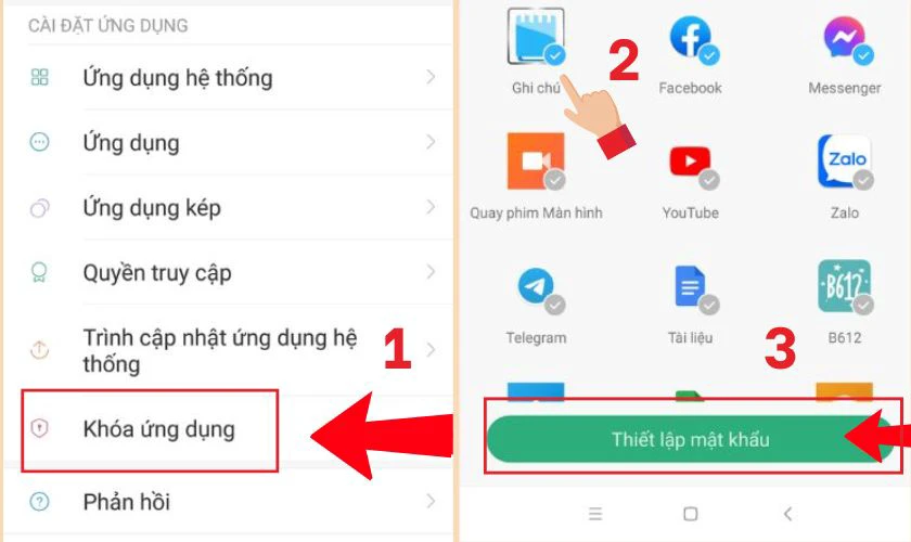 Cách khóa ứng dụng trên Xiaomi