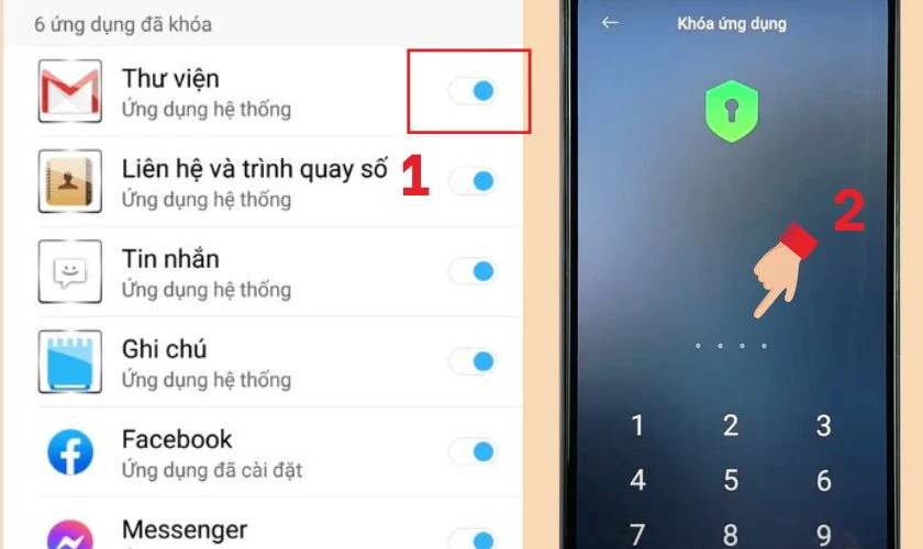 Cách mở khóa ứng dụng trên Xiaomi