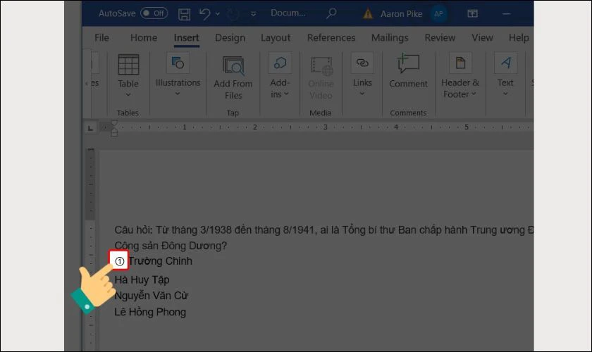 Điều chỉnh kích thước và vị trí của biểu tượng khoanh tròn theo ý muốn