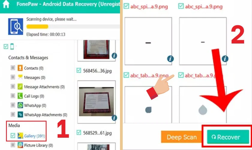 Cách khôi phục ảnh đã xóa bằng FonePaw Android Data Recovery đơn giản