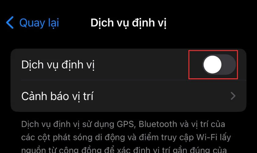 Tắt chế độ định vị khi không dùng, tiết kiệm pin iPhone