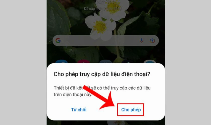 Thao tác trên điện thoại