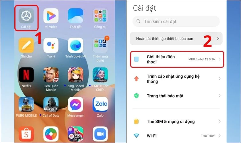 Xiaomi phải chạy đúng phiên bản MIUI hoặc HyperOS phù hợp