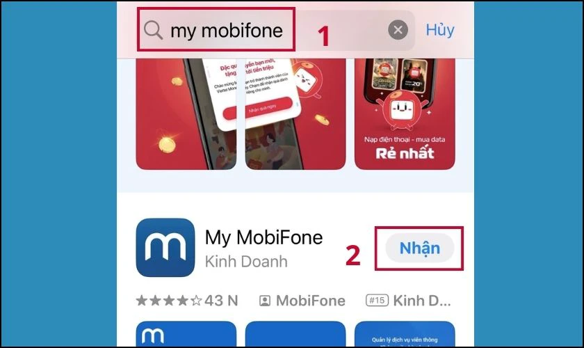 Cách kiểm tra gói cước bằng ứng dụng My MobiFone