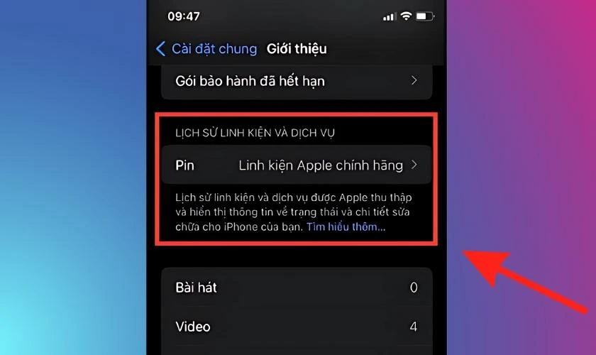 Cách kiểm tra iPhone 14 Pro Max có bị thay linh kiện không bằng cài đặt