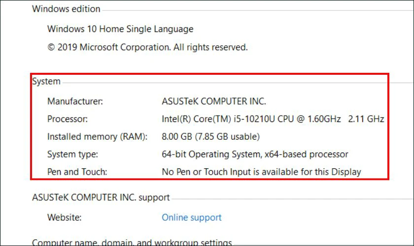 Cách kiểm tra dung lượng RAM tối đa laptop