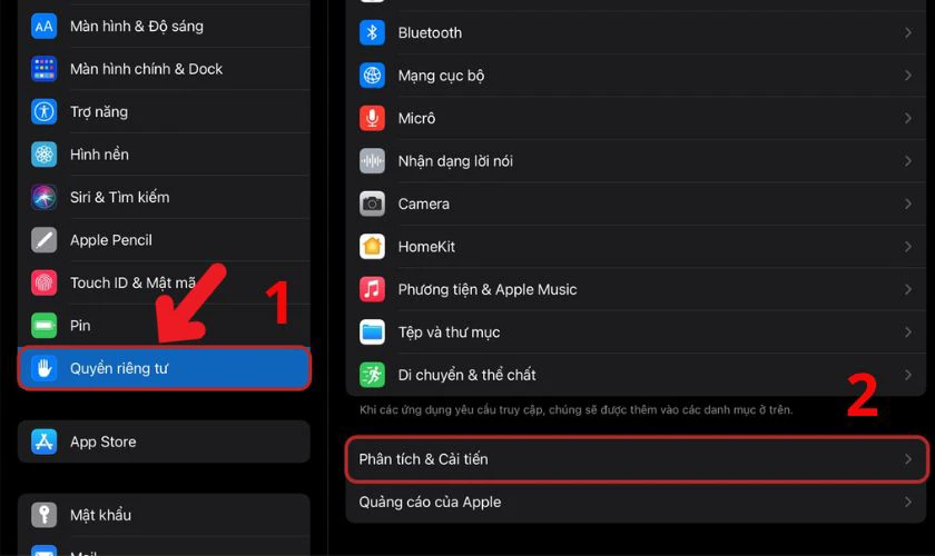 Cách 4: Sử dụng tính năng Analytics trên iOS để kiểm tra pin