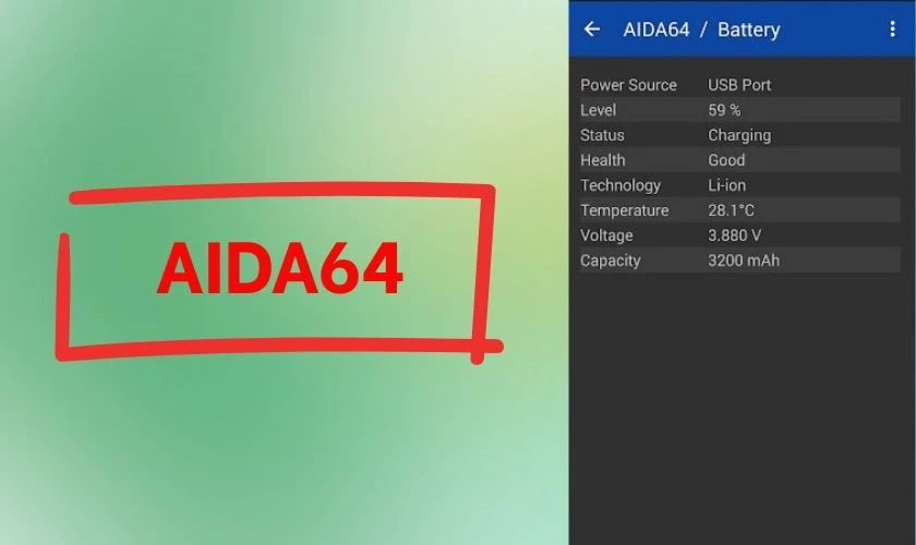 Cách kiểm tra pin Samsung bằng AIDA64
