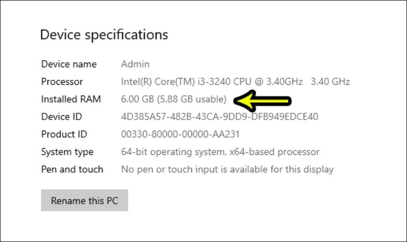 Cách kiểm tra RAM máy tính bằng System Information chi tiết