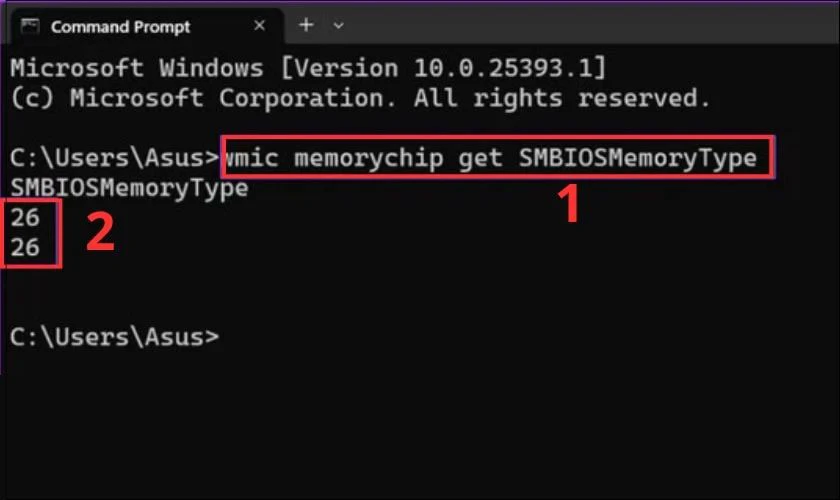 Sau đó nhấn Enter để thực hiện lệnh