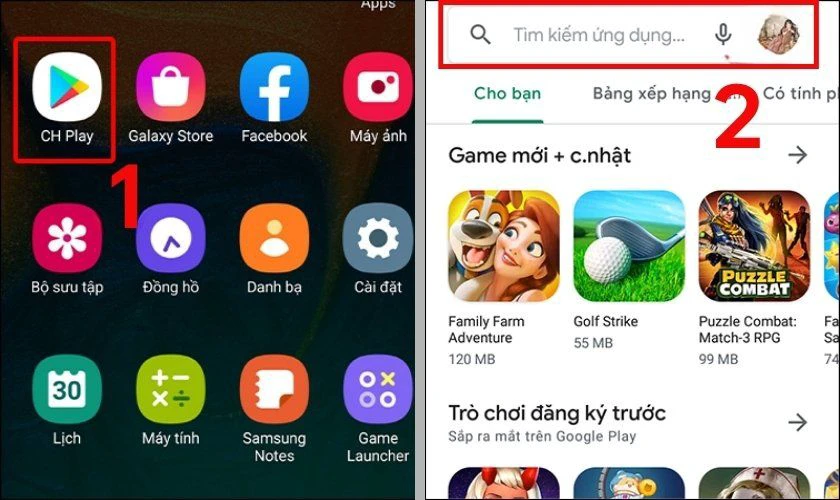 Tải ứng dụng bàn phím khác từ CH Play