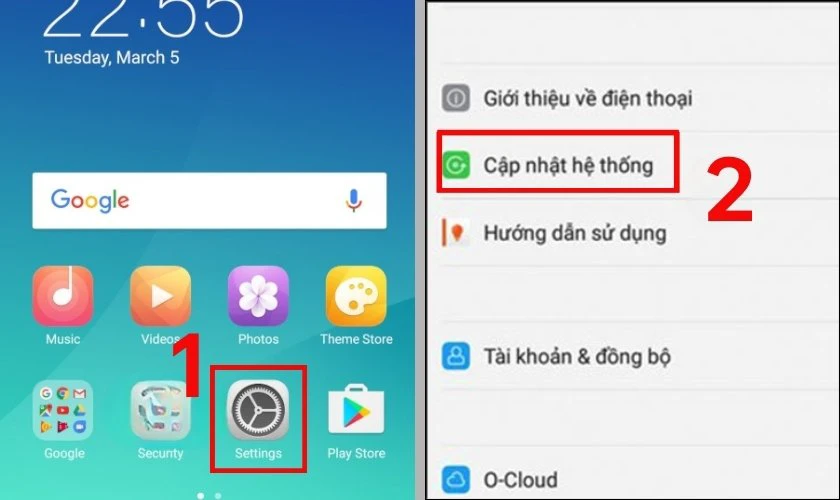 Cách cập nhật làm bàn phím trở lại bình thường trên OPPO