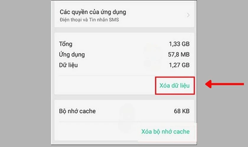 Xóa dữ liệu và bộ nhớ cache của các ứng dụng bàn phím bên thứ 3